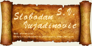 Slobodan Vujadinović vizit kartica